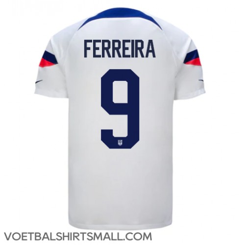 Verenigde Staten Jesus Ferreira #9 Voetbalkleding Thuisshirt WK 2022 Korte Mouwen